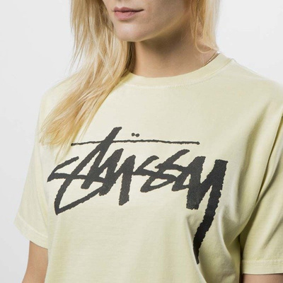 Koszulka damska Stussy Old Stock Pig. Dyed Tee WMNS yellow