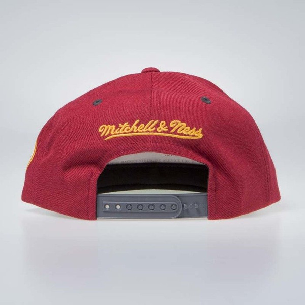 Czapka Mitchell & Ness Cleveland Cavaliers Snapback Cap burgundy / grey Melange Patch