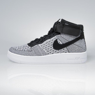 Sneakers buty Nike Air Force 1 Ultra Flyknit Mid black / black-white 817420-005