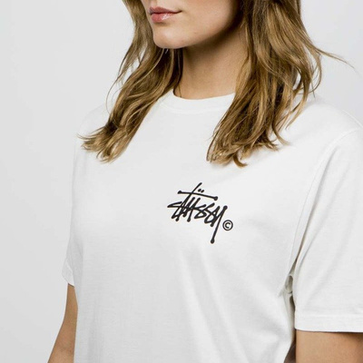 Koszulka damska Stussy Basic Logo Pig Dyed Tee natural