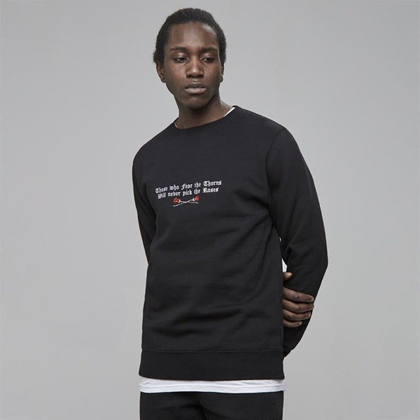 Bluza Cayler & Sons White Label Thorns Crewneck black / white