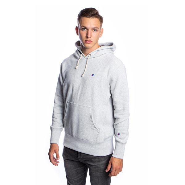 Bluza Champion C Logo Reverse Weave Hoodie szara