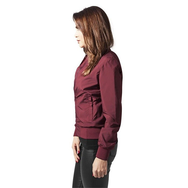 Urban Classics kurtka Ladies Light Bomber Jacket WMNS burgundy