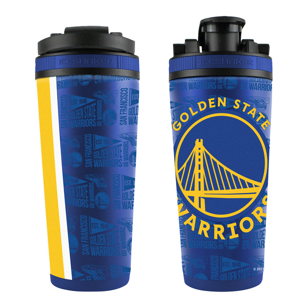 WinCraft NBA 26oz 4D Stainless Steel Ice Shaker Golden State Warriors