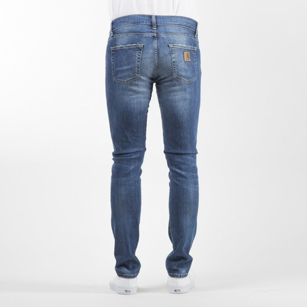 Carhartt WIP spodnie Rebel Pant Colfax Cotton / Elastane blue stretch denim gravel washed