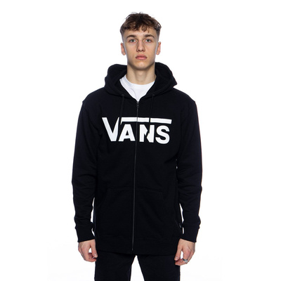 Sweatshirt Vans Zip Hoodie black / white 