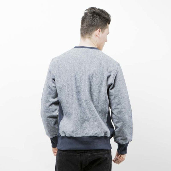 Champion bluza sweatshirt Reverse Weave Script Logo Crew navy marl 209979F16-8952