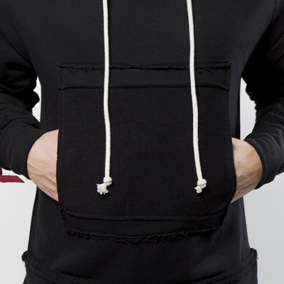 Urban Flavours bluza Stripe Red Hoodie black / red