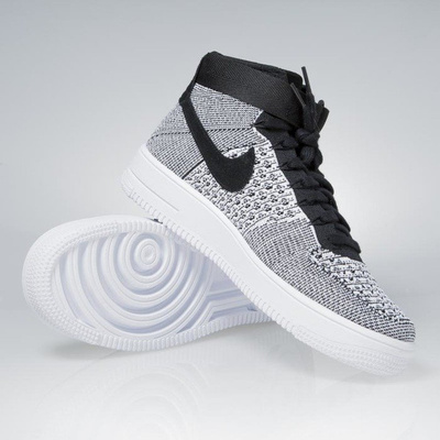 Sneakers buty Nike Air Force 1 Ultra Flyknit Mid black / black-white 817420-005