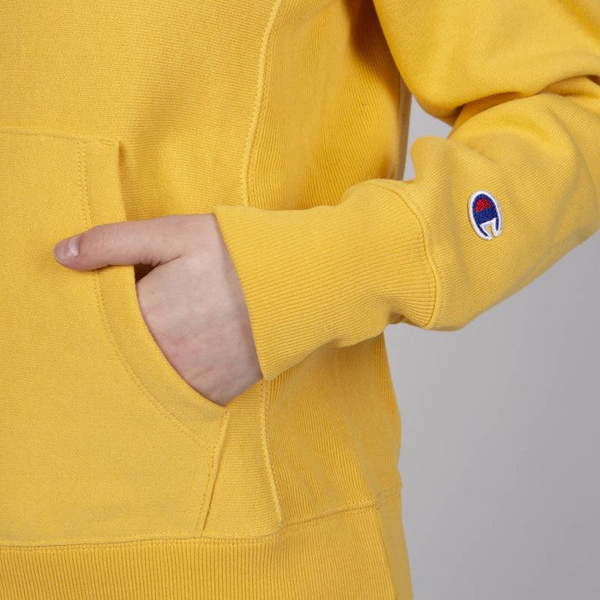 Bluza damska Champion Sweatshirt Reverse Weave Hoody yellow
