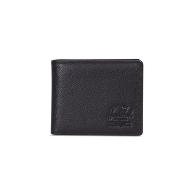 Portfel Herschel Hank + Coin Leather Wallet black pebbled 10406-01885