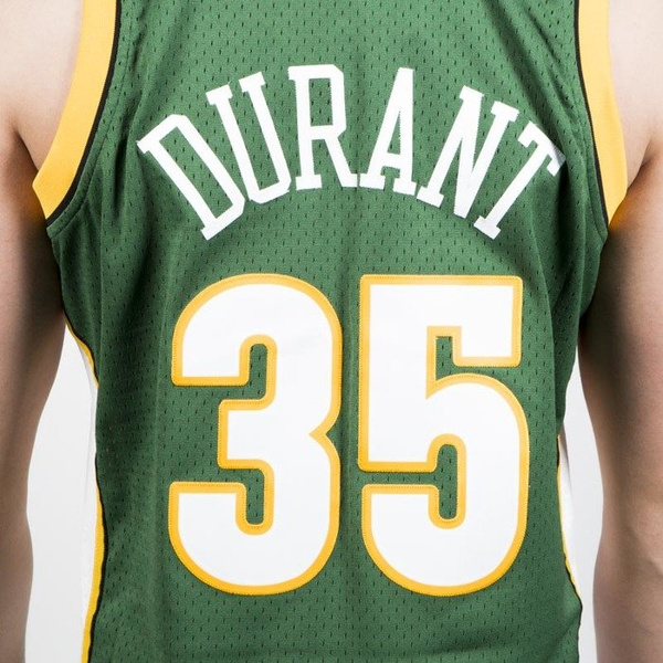 Koszulka Mitchell & Ness Seattle Supersonics #35 Kevin Durant green/white Swingman Jersey