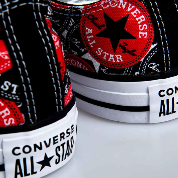 Sneakers buty damskie Converse Chuck Taylor All Star OX czerwone (166986C)