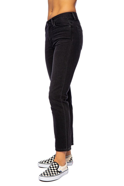Spodnie damskie Carhartt WIP W' Page Carrot Ankle Pant grafitowe