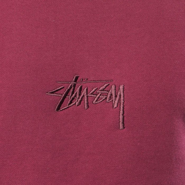 Bluza Stussy sweatshirt Stock App Crew wine