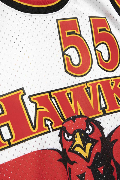 Mitchell & Ness Atlanta Hawks #55 Dikembe Mutombo Swingman Jersey white