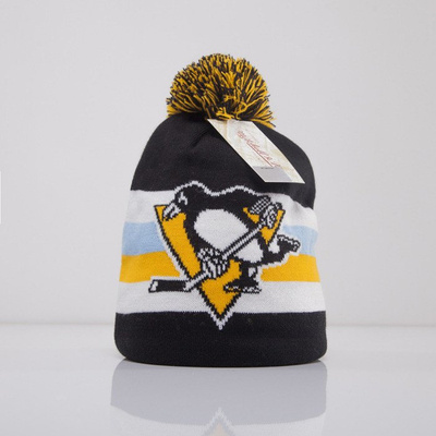 Mitchell & Ness czapka Pittsburgh Penguins black Boost Team Color Long KL87Z
