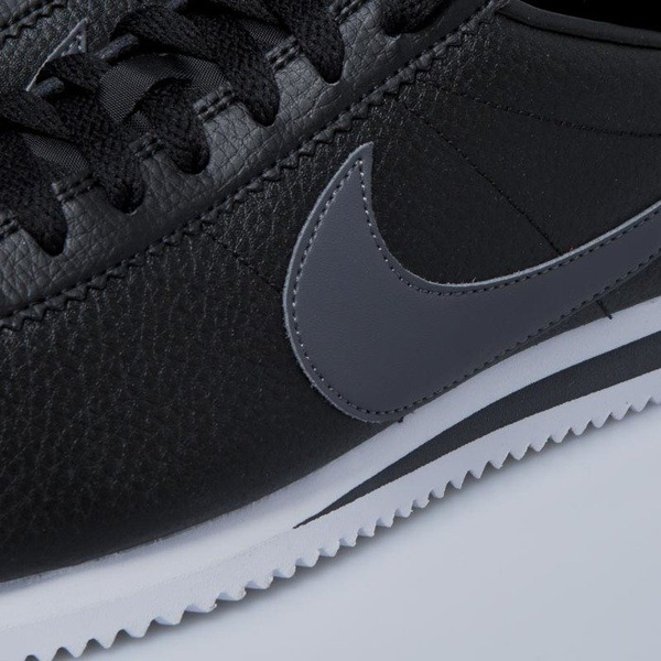 Sneakers buty Nike Classic Cortez Leather black / dark grey - white 749571-011