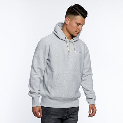 Bluza Champion Small Script Logo Reverse Weave Hoodie grey heather