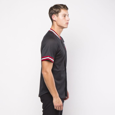 Koszulka Mitchell & Ness jersey Chicago Bulls black Seasoned Pro Mesh Button Front