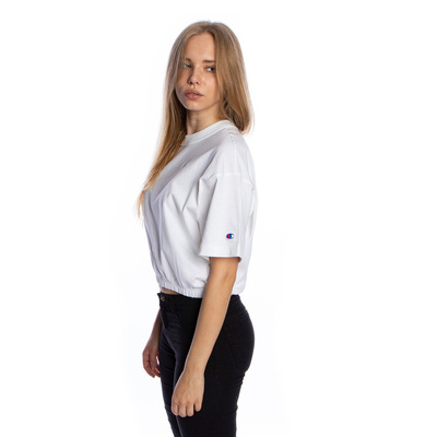 Koszulka damska Champion Crew Neck Cropped T-shirt biała