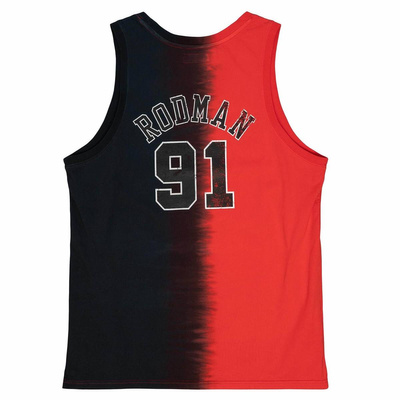 Mitchell & Ness tank top Chicago Bulls Tie Dye Cotton N&M Tank red/black