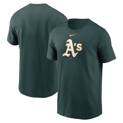 Nike T-shirt Men's Fuse Large Logo Cotton Tee Oakland Athletics pro green