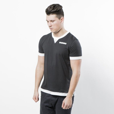 Koszulka Majestic Athletic Oakland Raiders Cotton / Mesh Mock Layer T-shirt black MOR3788DB