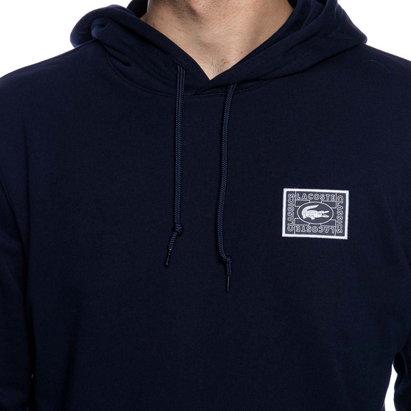 Bluza Lacoste Men's Cotton Fleece Hooded Sweatshirt granatowa