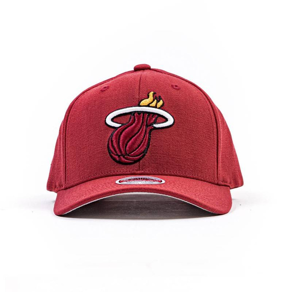 Czapka Mitchell & Ness snapback Miami Heat Team Ground 2.0 Stretch Snapback bordowa