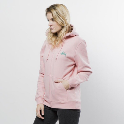 Bluza damska Stussy WMNS sweatshirt Basic Stussy Zip Hood dusty rose