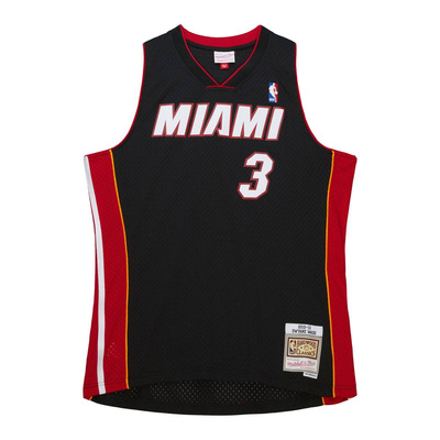 Koszulka Mitchell & Ness Miami Heat #3 Dwayne Wade Swingman Jersey czarna