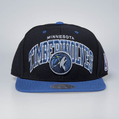 Czapka Mitchell & Ness snapback Minnesota Timberwolves black / blue Team Arch