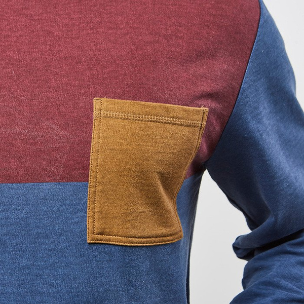 Vans bluza sweatshirt crewneck Muir blue / burgundy VN-0UOWE54