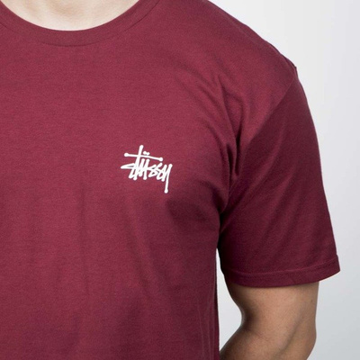 Stussy t-shirt Basic Stussy Tee wine