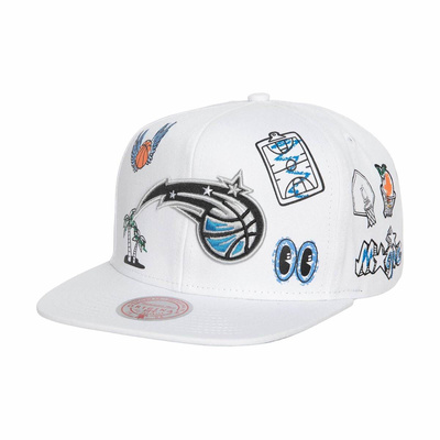Mitchell & Ness snapback Orlando Magic Hand Drawn Snapback white