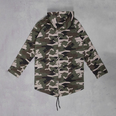 Backyard Cartel kurtka NOT ONE Long Parka woodland camo