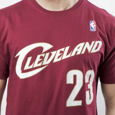 Mitchell & Ness Cleveland Cavaliers #23 Lebron James T-shirt burgundyName & Number Traditional