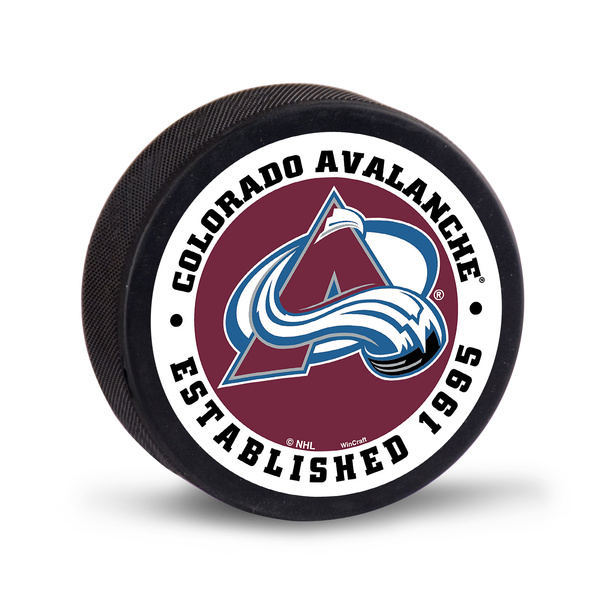 WinCraft NHL Hockey Puck Packaged Colorado Avalanche