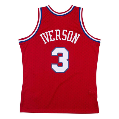 Koszulka Mitchell & Ness Philadelphia 76ers #3 Allen Iverson czerwona Swingman Jersey (19066)