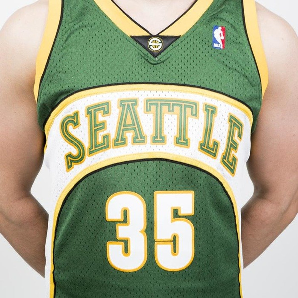 Koszulka Mitchell & Ness Seattle Supersonics #35 Kevin Durant green/white Swingman Jersey