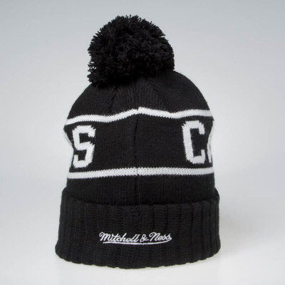 Czapka zimowa Mitchell & Ness Cleveland Cavaliers Beanie black / white Glow In The Dark Pom Knit