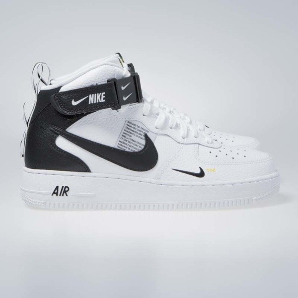 Sneakers buty Nike Air Force 1 Mid '07 LV8 white / black-tour yellow (804609-103)