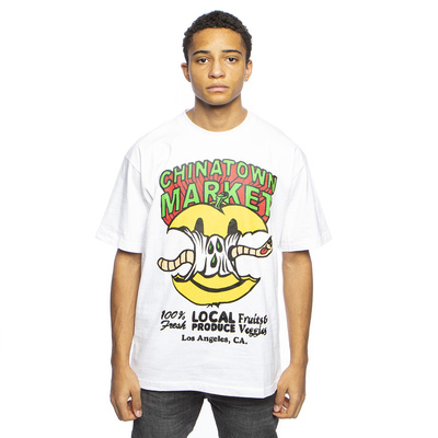 T-shirt Chinatown Market Smiley Local Produce Apple Tee white