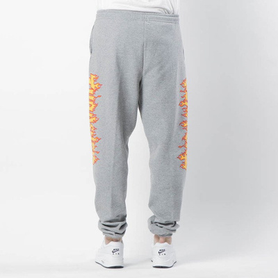 Spodnie dresowe Thrasher Flame Sweatpants heather gray
