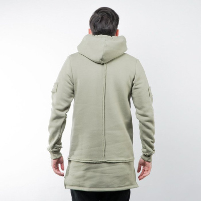 Majors sweatshirt Long Hoodie olive