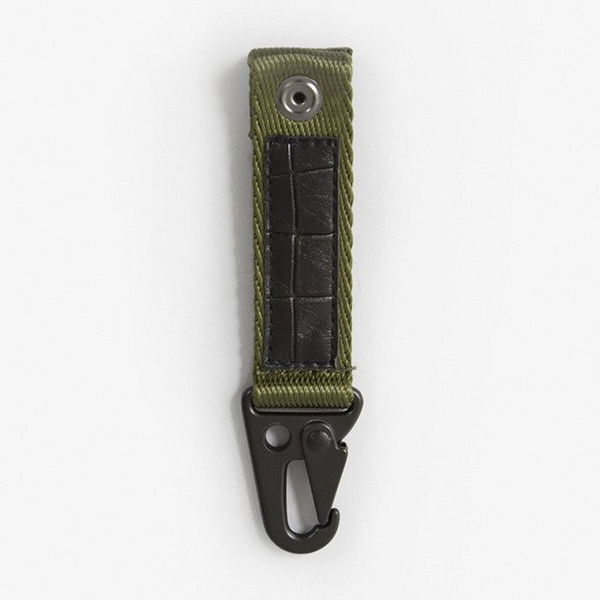 Stussy karabińczyk Croc Mil Key Clip olive