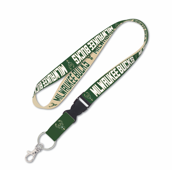 WinCraft NBA Lanyard w/detachable buckle 1" Milwaukee Bucks