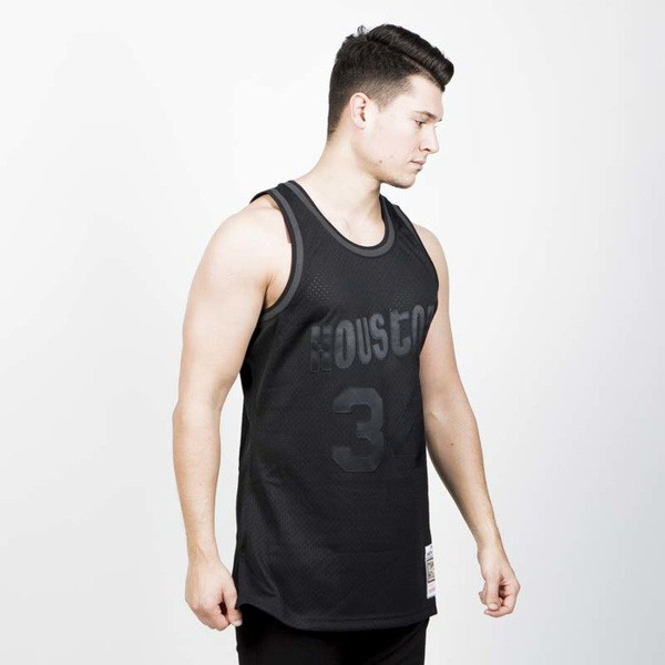 Koszulka Mitchell & Ness Houston Rockets #34 Hakeem Olajuwon black Swingman Jersey