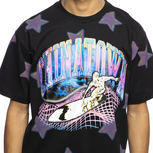 Koszulka Chinatown Market Ride The Wave Glitch Tee czarna
